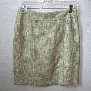 Sage Tweed Skirt
